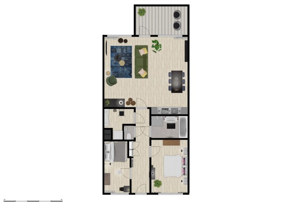 Floorplan - Mary van der Sluisstraat 274, 1095 ME Amsterdam